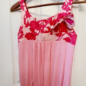 BEBE Pink Coral Silk Blouse Top XS